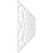 Ekena Millwork Set of Four Panels for 94 1/2"W x 36 1/4"H Haswell Fretwork Wainscot Wall Paneling WPKP18X01X47HWL - alternate 4